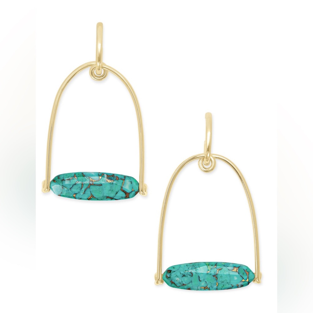 Kendra Scott Turquoise drop earrings. NWOT.